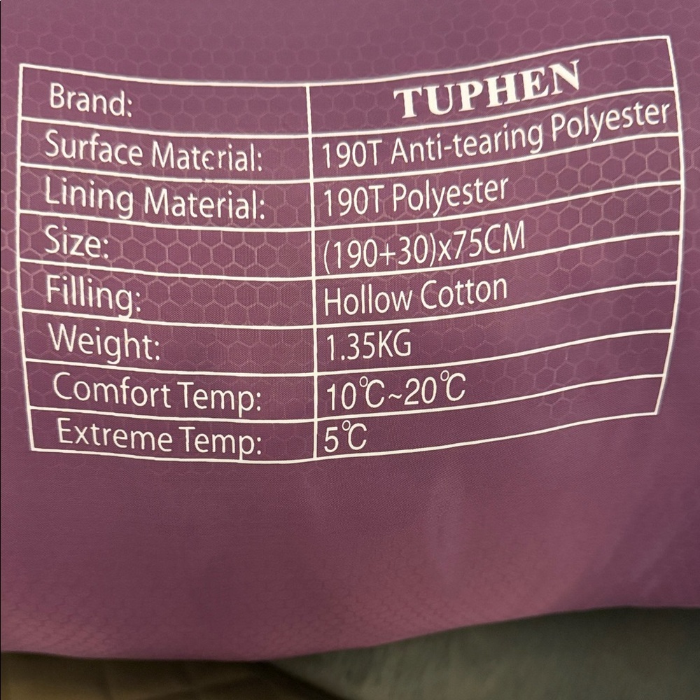 Cozy Purple Sleeping Bag by - Picture 5 of 5